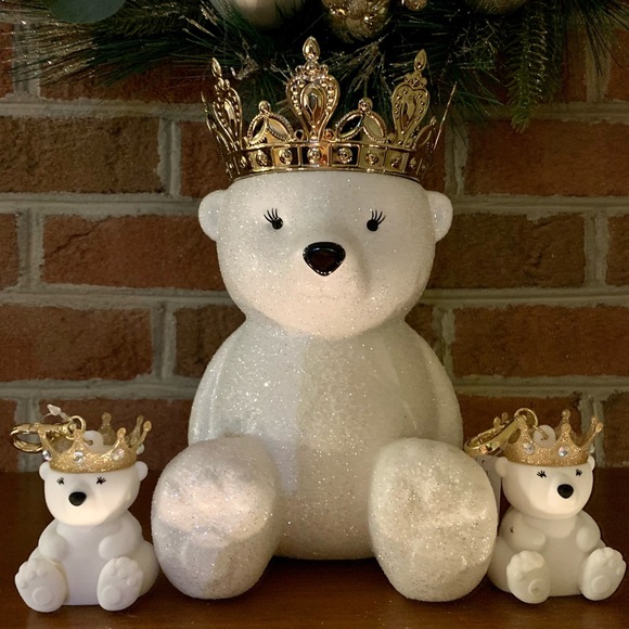 Bath & Body Works Accents Bath Body Works Crown Polar Bear 3wick